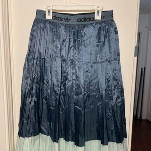 Adidas Pleated Midi Tutu K-Pop Long Skirt